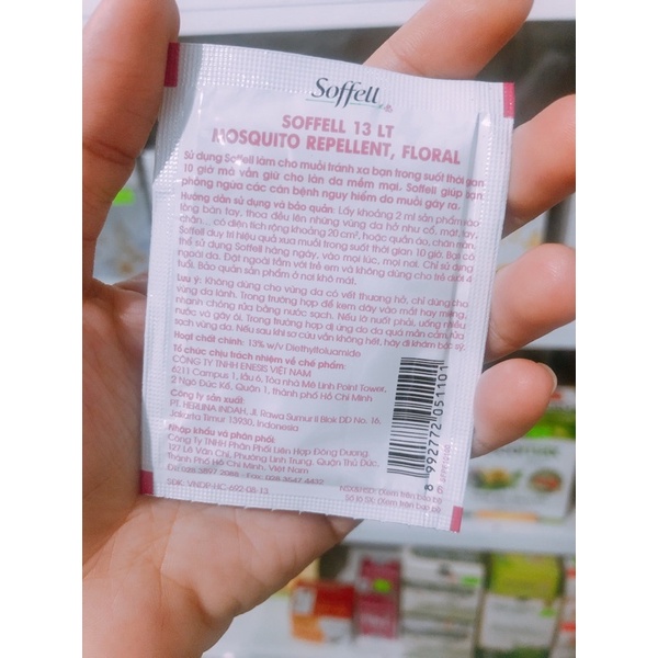 ✅Kem bôi solffell chống muỗi gói nhỏ tiện lợi