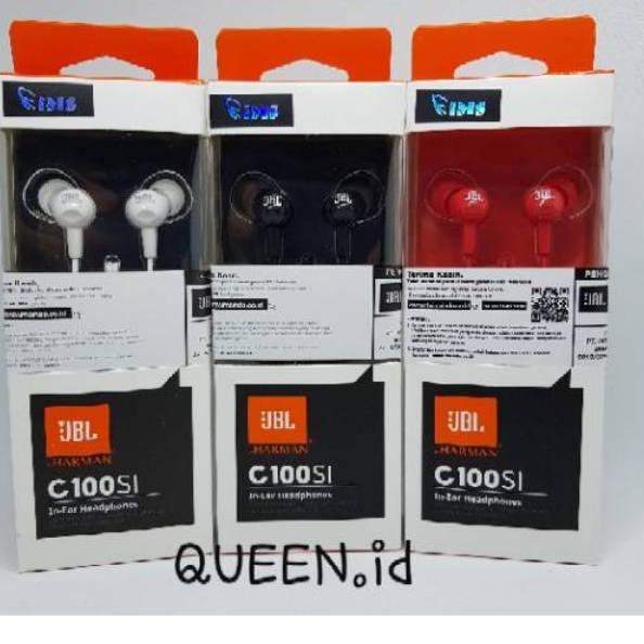 Tai Nghe Nhét Tai Jbl C100Si Chính Hãng / Jbl C100 Si Kèm Mic