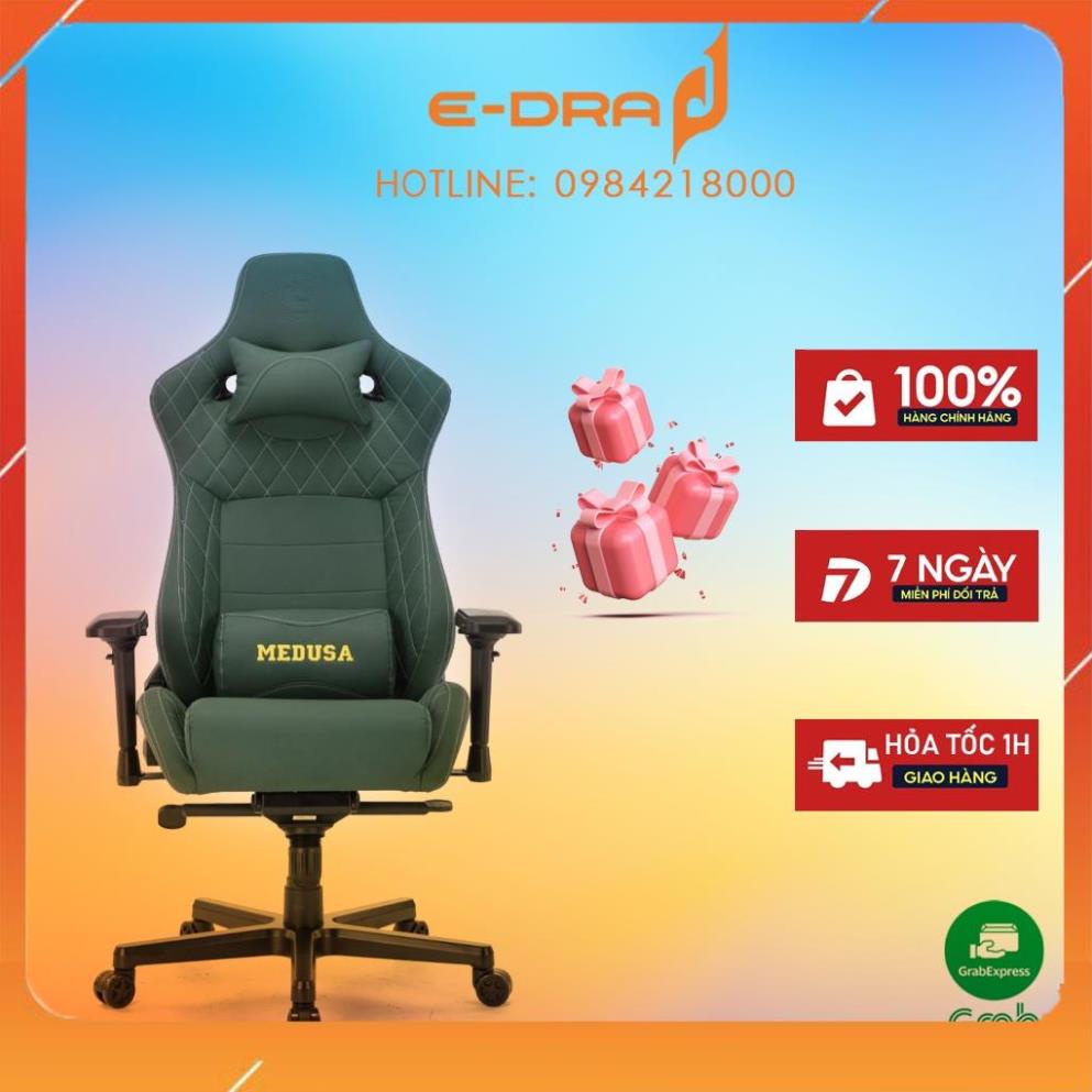 Ghế xoay gaming E-DRA Medusa EGC 209 - Kê tay 4D - Đệm đúc nguyên khối - Chất liệu Da PU cao cấp