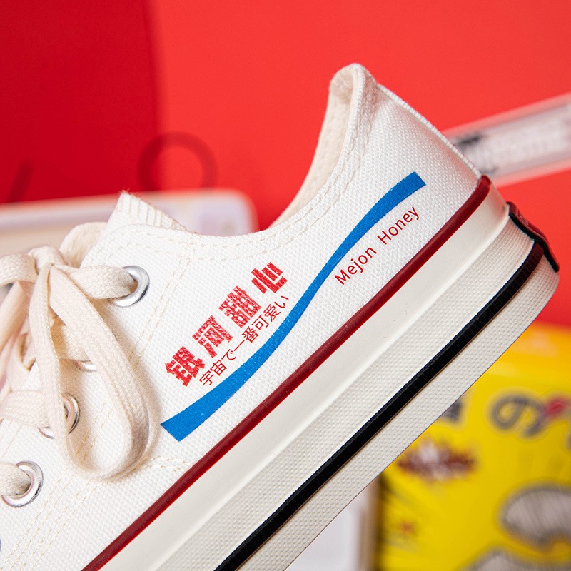 Mới Giày Thể Thao Vải Bạt Vẽ Tay Họa Tiết Galaxy Sweetheart Phong Cách Cổ Điển Dành Cho Nữ 2021