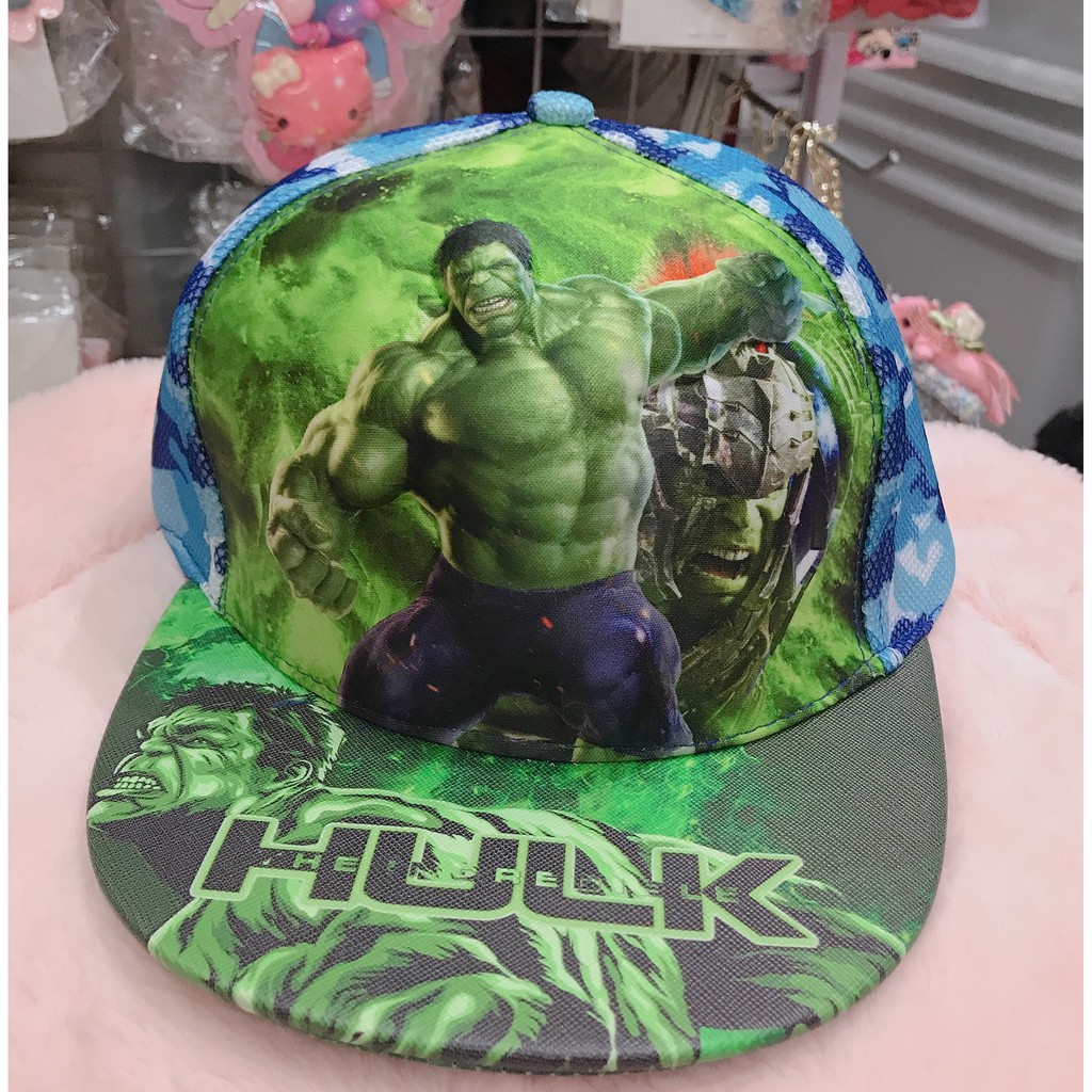 Mũ lưỡi trai cho bé  hình nổi cực đẹp- người xanh HULK