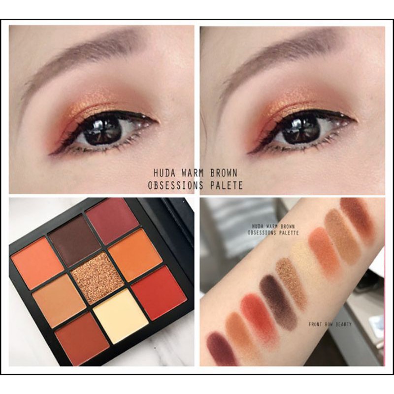 Bảng phấn mắt Huda Beauty Warm Brown Obsessions Eyeshadow Palettes