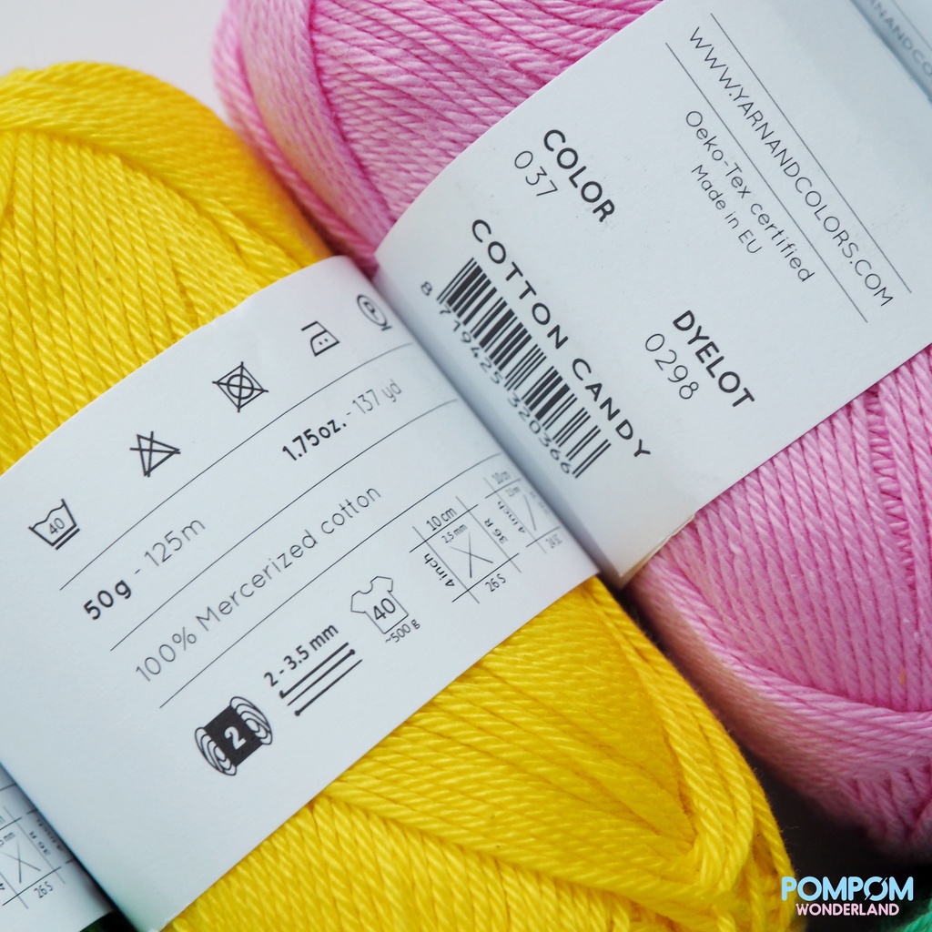 Len Cotton Yarn and Colors MUST-HAVE 50g