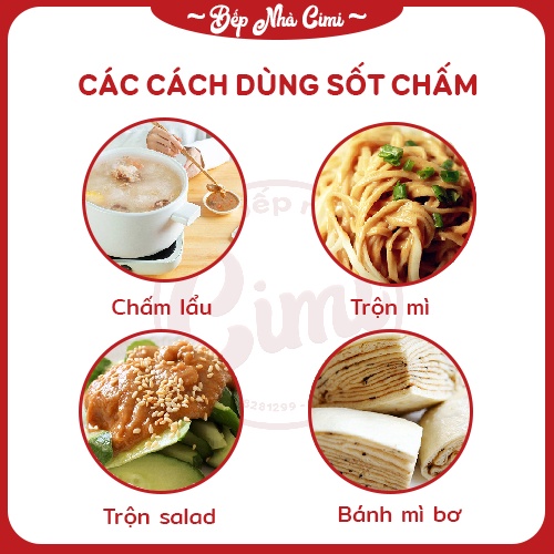 Sốt Chấm Lẩu Haidilao 120g - Sốt Đậu Phộng Chấm Lẩu Haidilao - Bếp Nhà CIMI