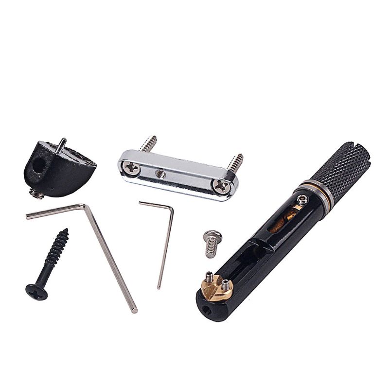 Phụ Kiện Cầu Đàn Bass Một Đầu Màu Đen 5 Dây Bằng Niken Chuyên Dụng Chất Lượng