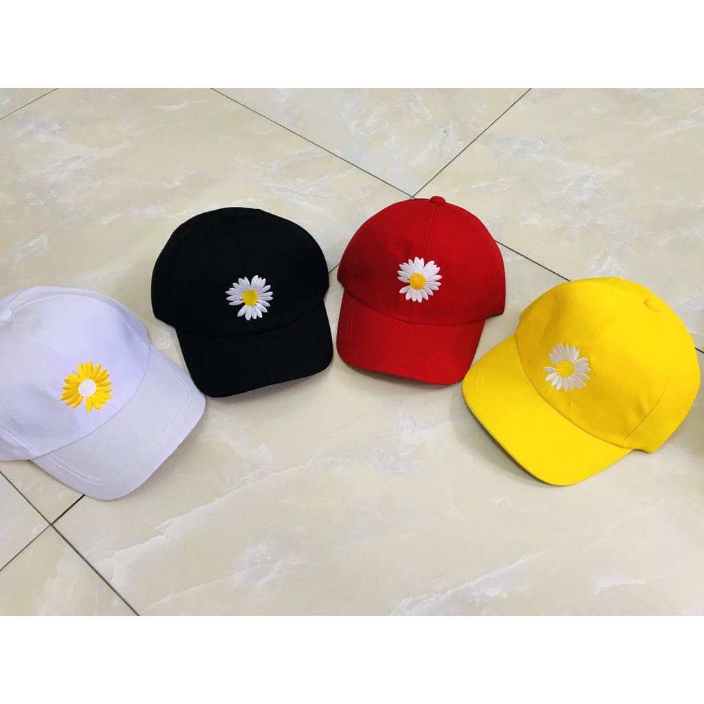 Mũ bucket hoa cúc thời trang Hàn Quốc thời trang