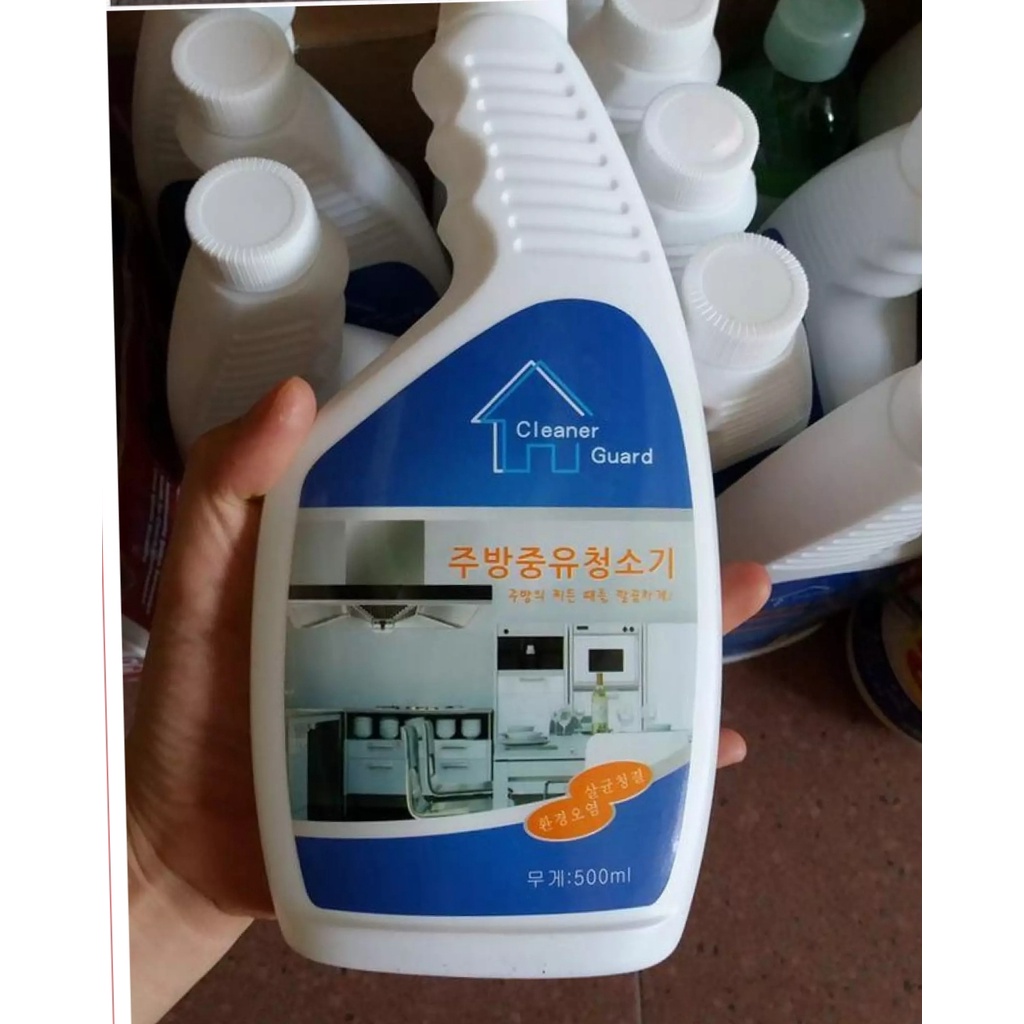 Chai xịt tẩy rửa, Bình xịt tẩy rữa nhà bếp đa năng Hàn Quốc 500ml