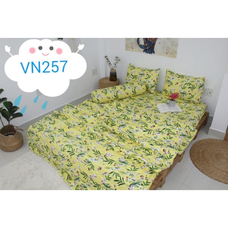 Bộ ga gối cotton thắng lợi m6/ m8 không mền