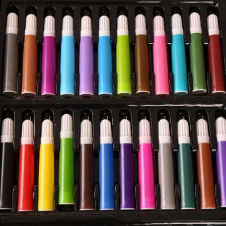 Bộ hộp bút chì màu 150 chi tiết cho bé siêu to, chất liệu an toàn, món quà cho bé yêu