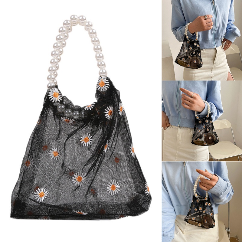 Túi Xách Tay Thêu Hoa Dễ Thương Dành Cho Nữ