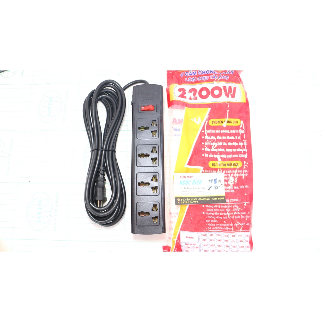 [RẺ VÔ ĐỊCH] Ổ Cắm Điện SOPOKA 4T3,5 - 6T3,5 Chịu Tải Đến 2200W