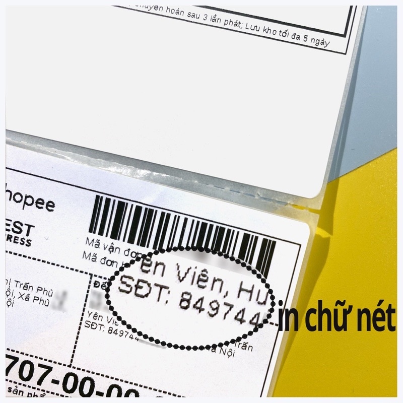 Máy In Nhiệt JIAPUWEI A6-A7, In Đơn Hàng, Mã Vận Đơn, Phiếu Gửi Hàng, In Tem Dán, In LOGO - BẢO HÀNH 12 THÁNG