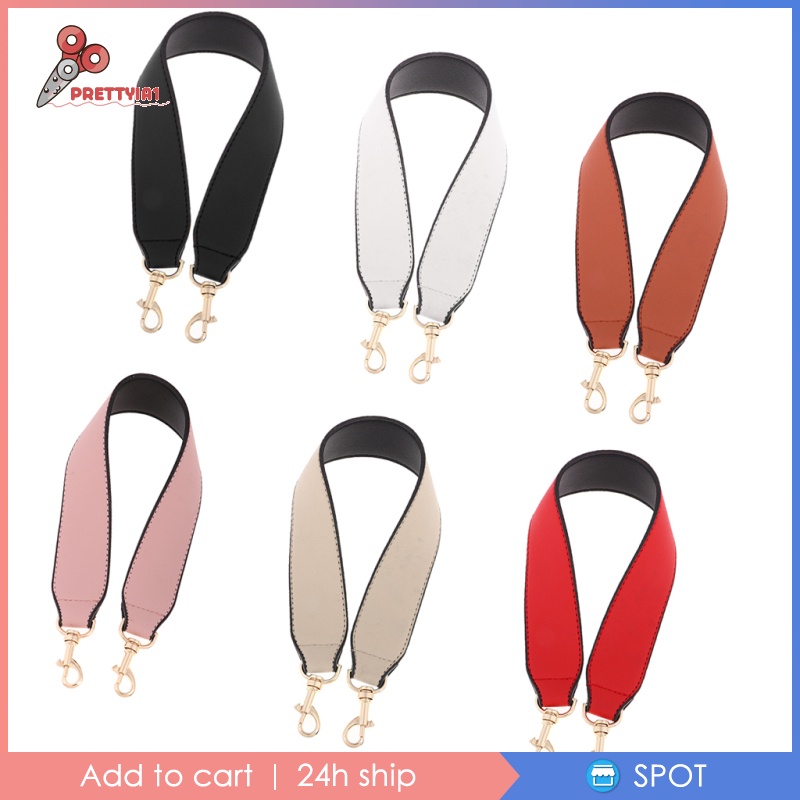 [Prettyia1] Dây Đeo Túi Xách Bản Rộng Màu Đen Thay Thế Tháo Rời Được