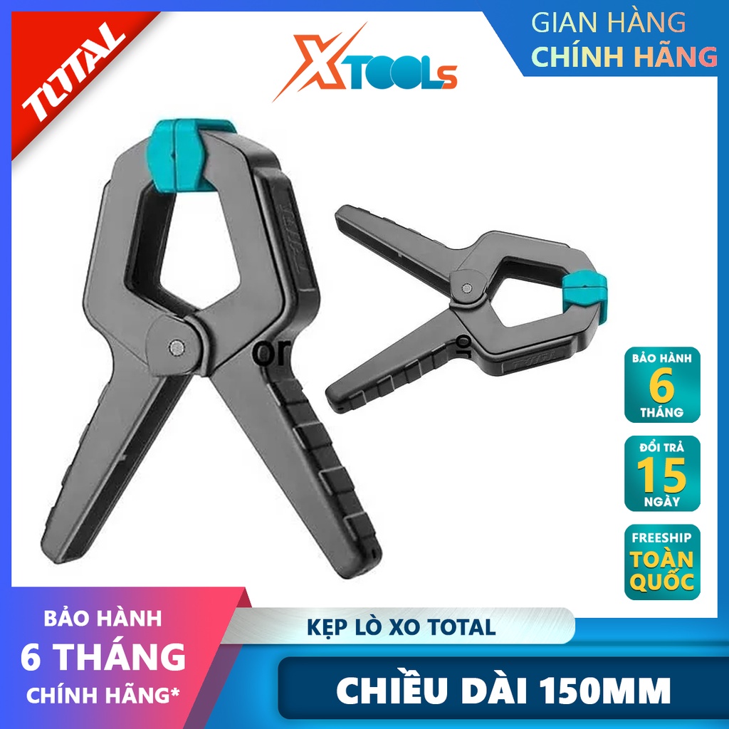 Kẹp lò xo 15KGS TOTAL THT13362 | kẹp gỗ chữ A kích thước 6 inch chiều dài 150mm lực kẹp 15KGS [CHÍNH HÃNG] [XTOOLs]