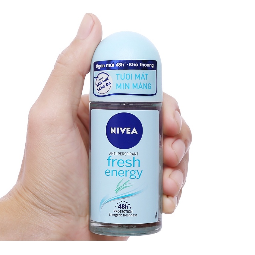 Lăn Ngăn Mùi Nivea Nivea Energy Fresh - Tươi Mát Mịn Màng 50ml