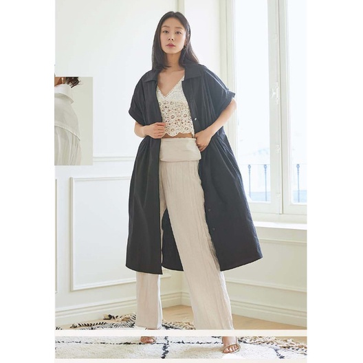 Hàng xuất xịn - Đầm gió midi kèm belt xuất khẩu