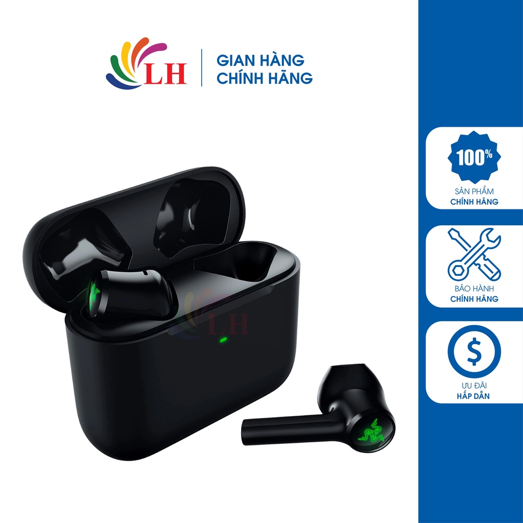 Tai nghe Bluetooth True Wireless Razer HammerHead X RZ12-03830100-R3A1 - Hàng chính hãng - Bluetooth v5.2, driver 13 mm