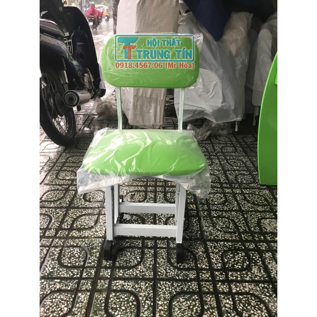 Ghế học sinh, tăng chỉnh chiều cao, chân đôi cao cấp