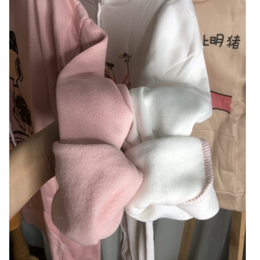 Áo hoodie thời trang nữ lót nỉ họa tiết nhiều hình trẻ trung [XẢ KHO] A562 SỦTANO