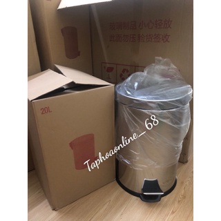 Thùng rác inox đạp chân 12 lít, 20 lít