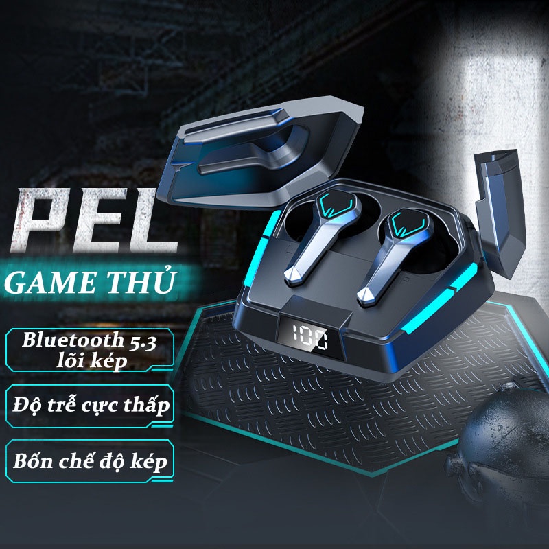Tai Nghe Gaming Bluetooth 5.3 JX-10 TWS Tai Nghe Chơi Game Không Dây Có Mic Tai Nghe Nhét Tai Siêu Xe - Độ Trễ Cực Thấp