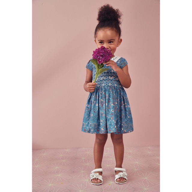 Váy smock bé gái next sz 12-18 auth