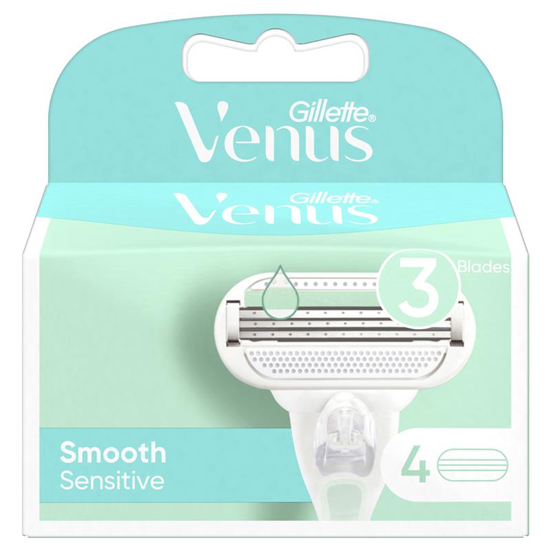 BILL ÚC Đầu dao cạo thay thế Gillette Venus Extra Smooth Sensitive 3 lưỡi - 5 lưỡi  Chuẩn Chemist