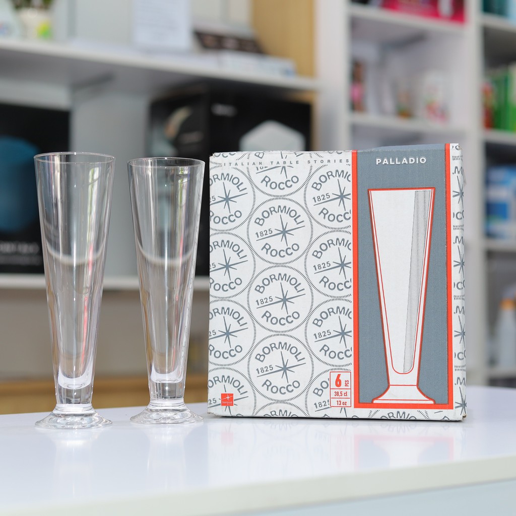 Ly bia cao thủy tinh cao cấp Bormioli Palladio - Hàng chính hãng