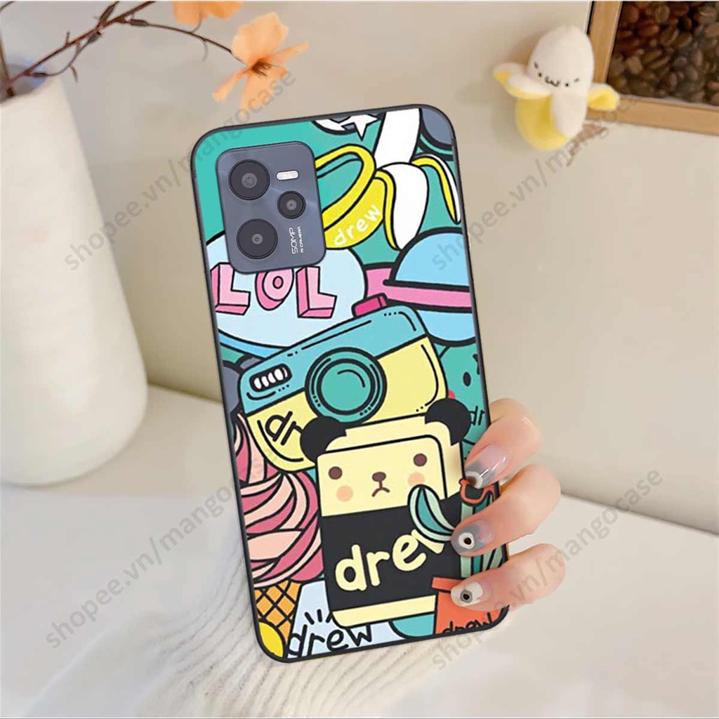 Ốp lưng điện thoại Realme C35 drew, kaws, bape cao cấp, vỏ ốp rẻ đẹp