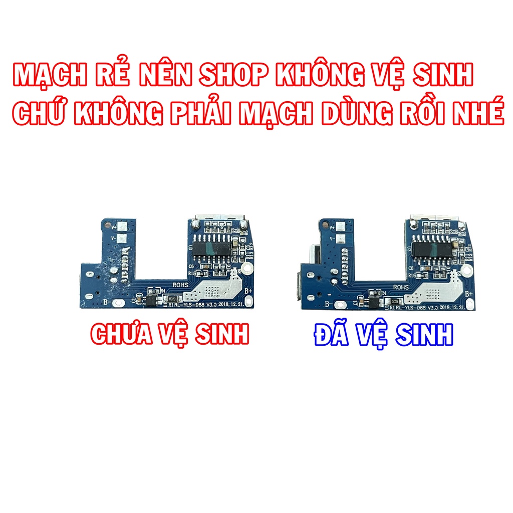 Mạch sạc dự phòng màn led 5V2A báo % pin siêu rẻ
