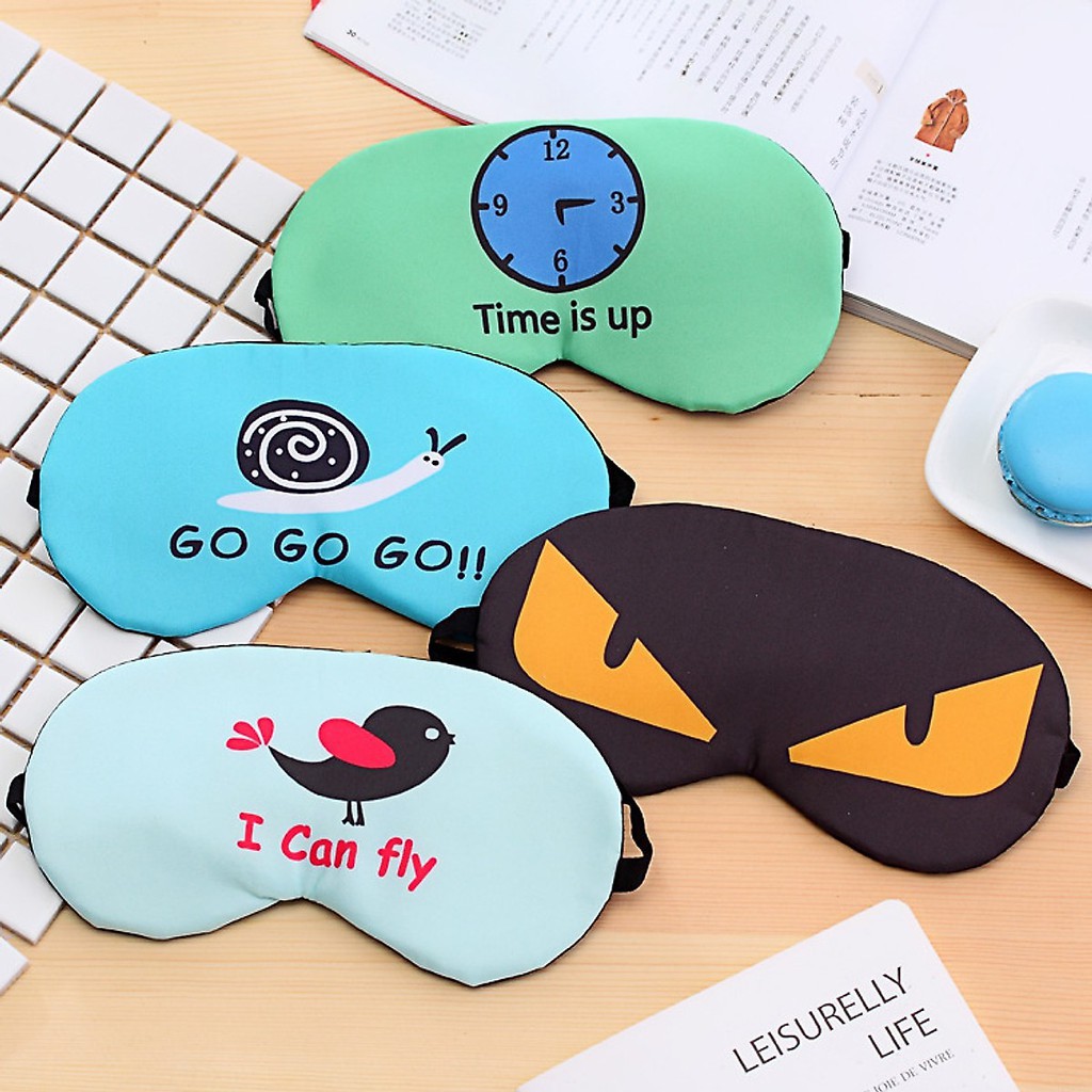 [FREESHIP] Miếng che mắt ngủ Bịt Mắt Ngủ Có Túi Gel (giao mẫu ngẫu nhiên)
