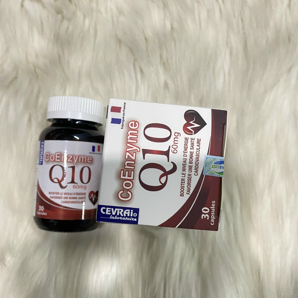 COENZYM Q10 hộp 30 viên - Bổ não, hoạt huyết, bổ tim, điều hòa huyết áp, hỗ trợ giảm lão hóa, nguy cơ tai biến tim mạch