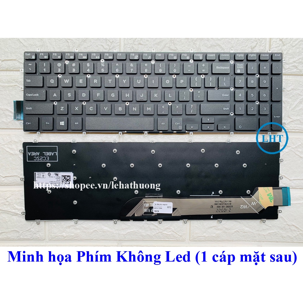 Bàn phím Laptop Dell Vostro 15 5568 7570 7580 Model P65F Zin có Led / không Led