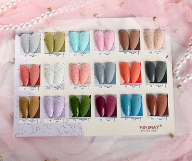Sơn gel vinimay màu cát 18 lọ mới hot