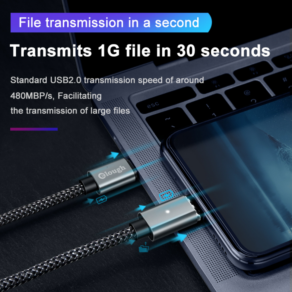 Cáp Sạc Elough Cho Huawei Usb Type C 5a 100w Pd