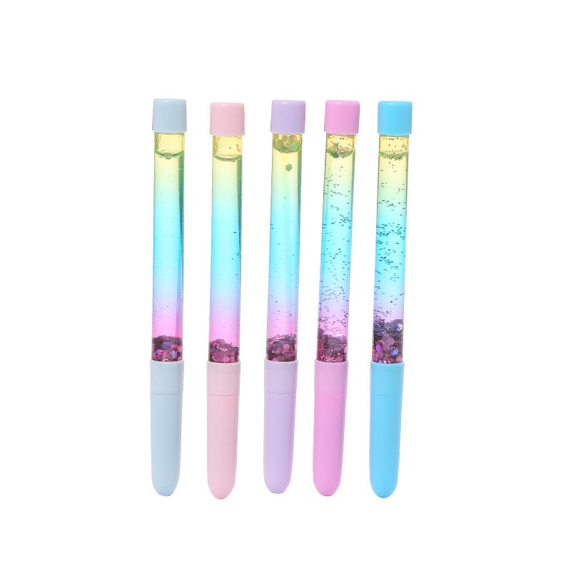 Z0088 Bút Pastel Thân Nhũ Kim Tuyến Hologram Nhiều Màu Dễ Thương, Chảy Lóng Lánh Độc Lạ Bukao