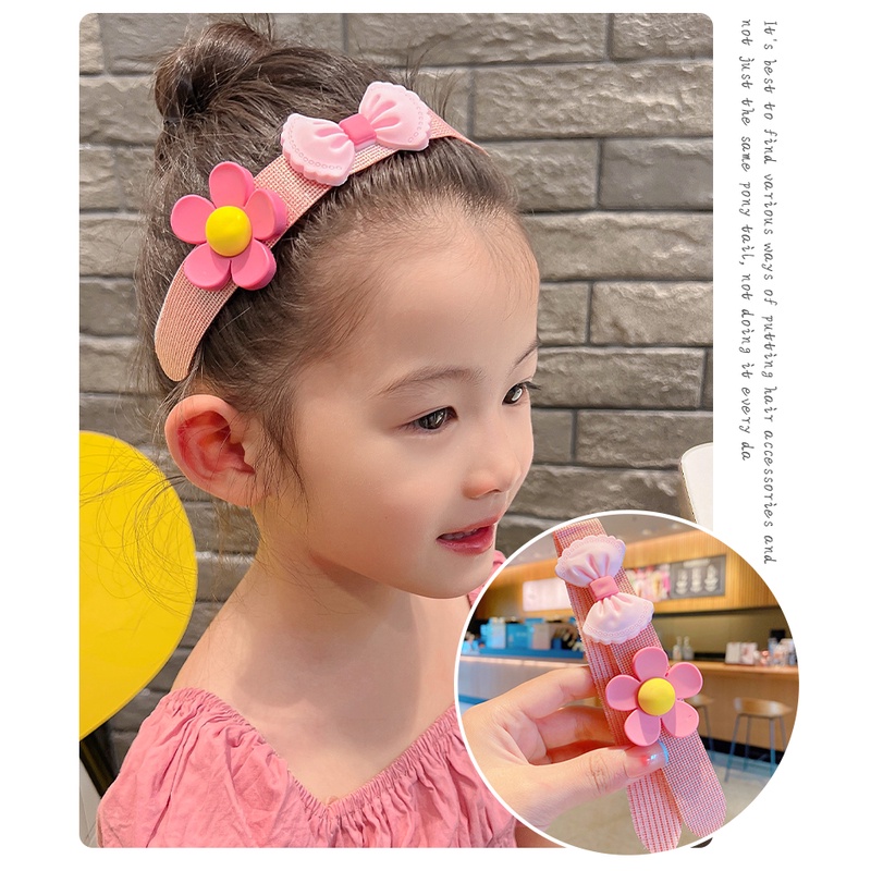 Bờm tóc cho bé gái băng đô dán tóc mái cố định chống gãy tóc phong cách Hàn Quốc dễ thương cho bé mã B02
