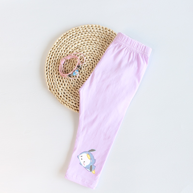 Quần Legging In Họa Tiết Hoạt Hình Dễ Thương Cho Bé Gái