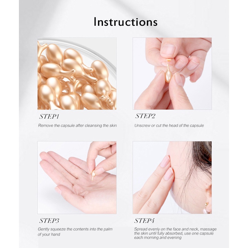 Bộ 30 Viên Huyết Thanh Dưỡng Ẩm Chống Lão Hóa Loại Bỏ Đốm Đen Làm Trắng Da Mặt