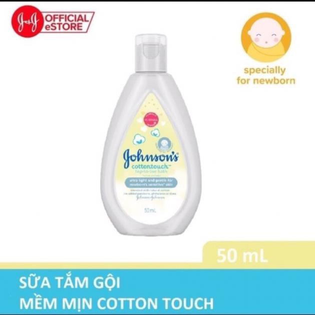 Sữa tắm gội toàn thân mềm mịn Johnson’s cotton touch 500ml