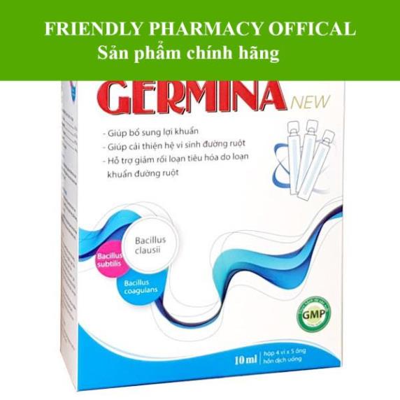Men tiêu hóa VINASAKA GERMINA - Bổ sung lợi khuẩn, giảm rối loạn tiêu hóa, đầy bụng, khó tiêu - Hộp 20 ống