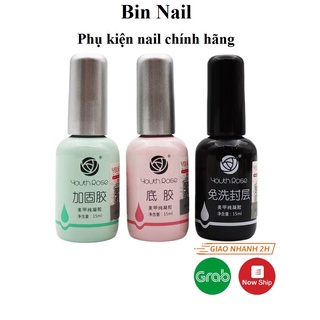 Bộ 3 liên kết, sơn bóng, và cứng móng hoa hồng