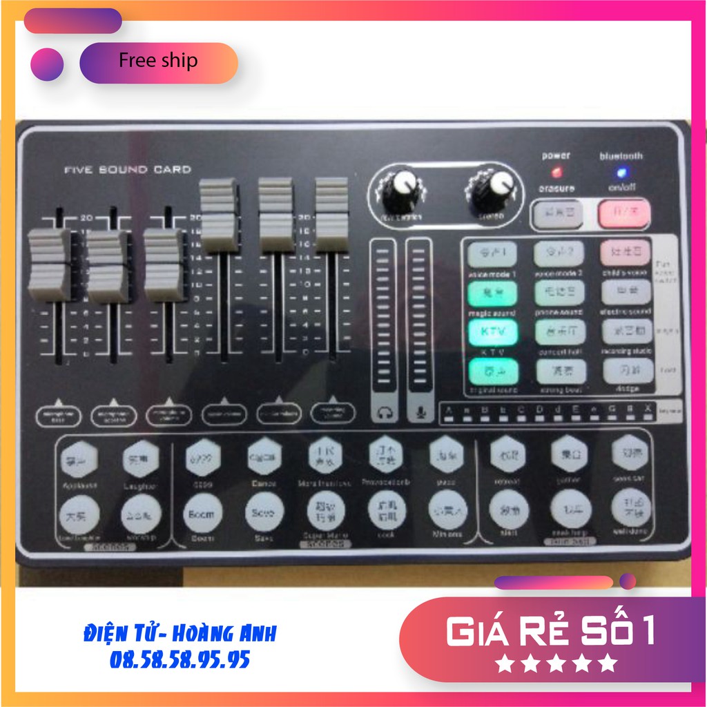 Sound Card H9 phiên bản mới nhất 2021  Autotune , Hỗ Trợ Kết Nối Blutooth , Thu Âm, Livestream Facebook