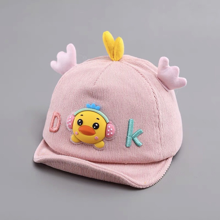 Mũ vải lưỡi trai hình vịt con nón hè chỉnh size xinh xắn bé trai/bé gái 3-18 tháng