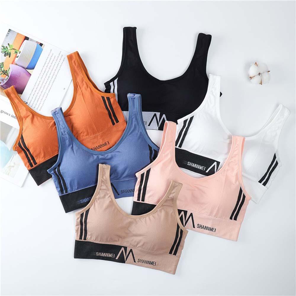 Áo Ngực Thể Thao Có Mút Đệm Thoáng Khí Phong Cách Hàn Quốc Cho Nữ
