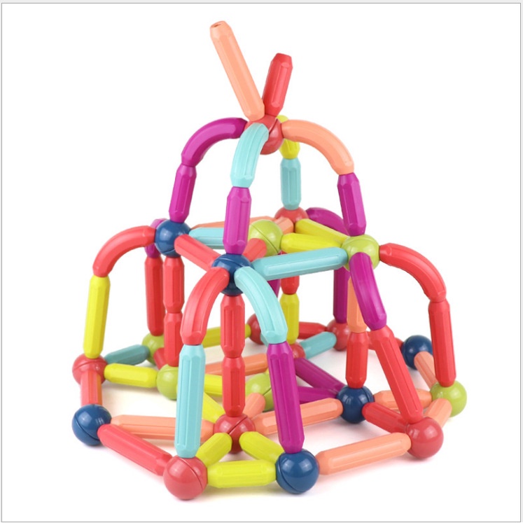 Bộ Đồ Chơi Xếp Hình Nam Châm Magnetic Sticks, Xếp Hình Lego Thông Minh Cho Bé, Đồ Chơi Trẻ Em Phát Triển Trí Tuệ