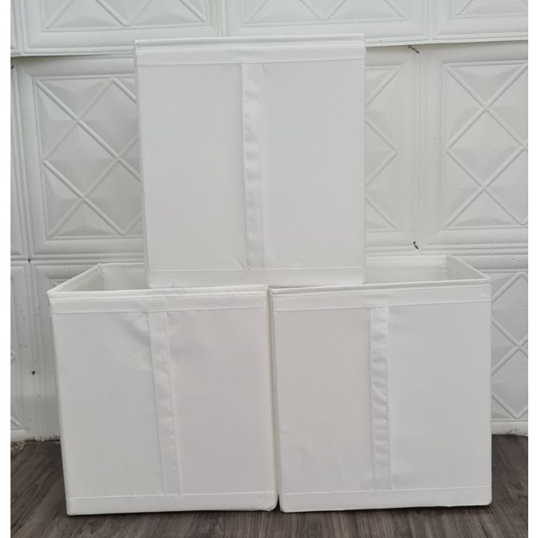 Set 3 hộp đựng  IKEA SKUBB Trắng