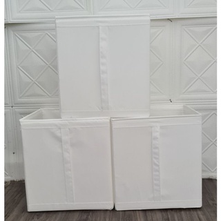 Set 3 hộp đựng  IKEA SKUBB Trắng