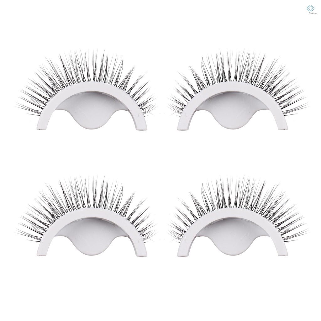 Set 2 cặp lông mi giả 3D dài tự dính mềm mại dành cho nữ
