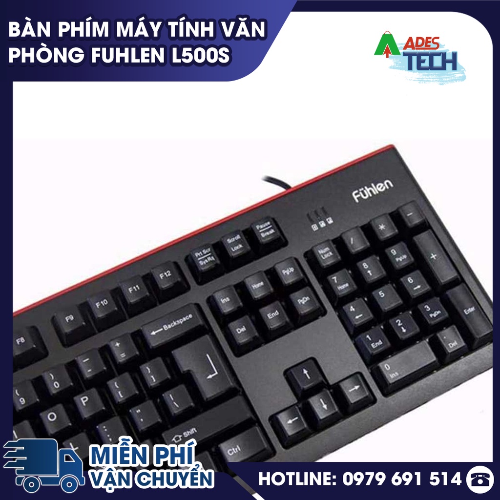 Bàn phím máy tính văn phòng Fuhlen L500S - BẢO HÁNH 24 THÁNG - Bàn phím giá rẻ chất lượng tốt